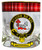MacDougall Clan Crested Tartan Edging Heavy Based Whisky Glass