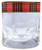 MacGregor Clan Crested Tartan Edging Heavy Based Whisky Glass