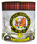 MacKinnon Clan Crested Tartan Edging Heavy Based Whisky Glass