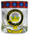 MacLachlan Clan Crested Tartan Edging Heavy Based Whisky Glass
