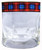 MacLachlan Clan Crested Tartan Edging Heavy Based Whisky Glass