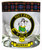 Murray Clan Crested Tartan Edging Heavy Based Whisky Glass