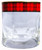 Robertson Clan Crested Tartan Edging Heavy Based Whisky Glass