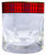 Ross Clan Crested Tartan Edging Heavy Based Whisky Glass
