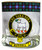 Russell Clan Crested Tartan Edging Heavy Based Whisky Glass