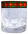 Turnbull Clan Crested Tartan Edging Heavy Based Whisky Glass
