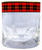 Wallace Clan Crested Tartan Edging Heavy Based Whisky Glass