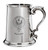 Family Crest Polished Pewter 1 Pint Tankard with Scroll handle MacKerchar-MacSorley