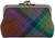 Wool Double Coin Purse Medium Sized Scottish Tartan with Metal Clasp Frame