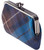 Wool Double Coin Purse Medium Sized Scottish Tartan with Metal Clasp Frame