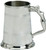 Pewter Tankard Handmade 1pt Double Band Nymph Woman Handle Engravable Great Gift