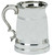 Pewter Tankard Old London Ornate Handle 1pt Ideal For Engraving Polished Finish Great Gift