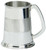 Pewter Tankard Handmade Satin Band Traditional Shape Engravable Great Gift