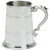 Pewter Tankard Handmade 1pt Double Band Georgian Handle Engravable Great Gift
