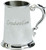 Graduation Gift Embossed 1pt Pewter Tankard "Graduation" Ornate Engravable Great Gift
