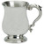 Pewter Tankard Two Pint Handmade Georgian Shape Polished Finish Ornate Handle Great Gift