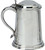 Pewter Tankard With Lid Classic Shape Wide Base Polished Finish 1pt Great Gift