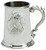 Pewter Tankard Handmade Embossed Racing Horse Head Ornate Handle Great Gift