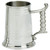 Pewter Tankard Rope Style Handle 1pt Fine English Pewter Ideal for Engraving Great Gift