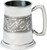 Pewter Tankard Handmade Embossed Serpent Band Engravable Traditional Shape Great Gift