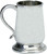 Pewter Tankard Tulip Shape Jacobean Polished Finish 1pt Ideal For Company Logo Great Gift