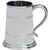 Pewter Tankard Classic Shape Wide Base Polished Finish 1pt Glass Base Great Gift