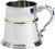 Pewter Tankard Traditional English Shape Brass Band Wide Base 1pt Polished Great Gift