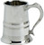 Pewter Tankard Bath Style Middle Banded Ornate Handle Beer Mug Engravable Great Gift