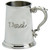 Pewter Tankard Handmade Embossed "Dad" Ornate Handle Engravable Great Gift