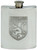 Pewter Hip Flask 6oz Scottish Rampant Lion Shield Screw Top Engravable on Back Great Gift