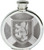 Pewter Hip Flask Round Lion Rampant Shield over Scottish Saltire Flag Great Gift Pewter Hip Flask Round Lion Rampant Shield over Scottish Saltire Flag Great Gift