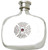 4oz Hip Flask Devon Shape Celtic Cross Amethyst Stone Setting Liquor Flask