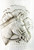Racing Horse Hip Flask 6oz Kidney Shape Pewter Engravable on Space Great Gift