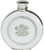 Pewter Hip Flask Welsh Prince Feather CYMRU Round 6oz Screw Top Engravable Great Gift