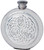 4oz Round Pewter Hip Flask With Embossed Celtic Thistle Design Ideal Gift 4oz Round Pewter Hip Flask With Embossed Celtic Thistle Design Ideal Gift