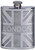 Pewter Hip Flask London On British Union Jack 6oz Space for Engravable Screw Top Great Gift