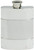 Satin Band Hip Flask 4oz Kidney Shape Engravable Fine English Pewter