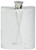 Pewter Hip Flask Golf Clubs with Ball 6oz Kidney Shape Screw Top Engravable Great Gift