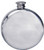 Sporran Flask Round Plain Design 6oz Screw Top Engravable Rounded Bottom Great Gift