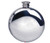 Sporran Flask Round Plain Design 6oz Screw Top Engravable Rounded Bottom Great Gift