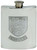 Pewter Hip Flask 6oz English Three Lions Shield Screw Top Engravable on Back Great Gift