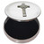 Trinket Box Pewter Round with Scottish Iona Cross Emblem on Lid 50mm