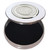 Trinket Box Pewter Round with Celtic Scroll Design Insert on Lid 50mm
