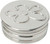 Trinket Box Pewter Round with Flower Design on Lid 50mm