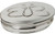 Trinket Box Pewter Round with Cartoon Butterfly Outline on Lid 50mm