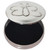 Trinket Box Pewter Round with Cartoon Butterfly Outline on Lid 50mm
