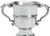 Pewter Sporting Trophy 6inch Polished Makenzie Style Football, Rugby, Rowing Great Gift