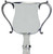 Pewter Sporting Trophy 12inch Polished Georgian Style Football, Rugby, Rowing Great Gift