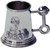 Christening Gift Children's Tankard Pewter Cup Engraved Baby Picture and Rattle