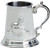 Child's Christening Tankard Pewter Can with Rocking Horse Embossed